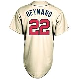 Jason Heyward Atlanta Braves MLB Majestic Alternate Ivory Youth Replica Jersey