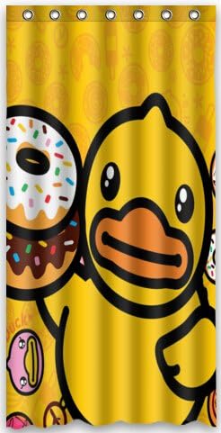 Special Design fond Donut Waterproof Bathroom Fabric Shower Curtain,Bathroom decor 36" x 72"
