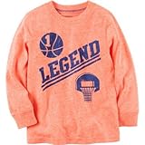 カーターズ Carter's/ ロングスリーブ ネオン レジェンド グラフィック ティ オレンジ トップス長袖Tシャツ 18ヶ月【並行輸入】