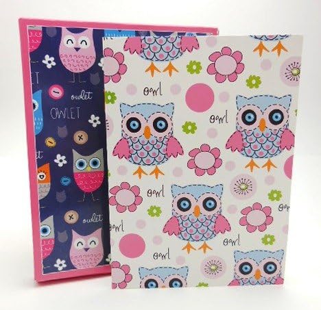 Box Set of Owl Designs Blank Greetings Cards