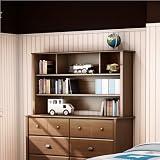 South Shore Willow Collection Dresser Hutch, Sumptous Cherry