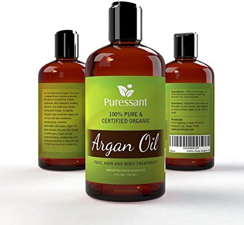 100% Pure ARGAN OIL for Hair, Face, Skin, Nails and Body | Organic Imported from Morocco (4 fl. oz) | Best Oil for Moisturizing, Anti Sunburn, Scars and much more!