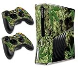 Designer Aufkleber- für XBOX 360 SLIM Konsole/System & Controller -Weeds2 - Skunk