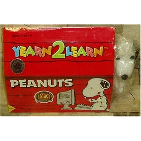 Yearn 2 Learn Peanuts Snoopy 5 Educational & Entertaining Games + Snoopy Toy