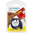 Dymo LetraTag Tape 12mm Plastic Black on White