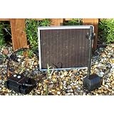 Solar Fountain Pump 79 GPH with LED Lights