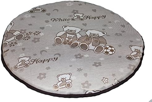 FastPet Ice Silk Round Dog Cushion Cat Bed Mat Cooling Pet Pad Gray