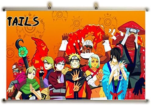 Canvas Wall Scroll Poster (32x20 inches) Anime Naruto Yagura Han Killer Bee Naruto Uzumaki F Gaara Roshi Utakata Yugito Nii_716766