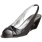 AK Anne Klein Women's Farris3 Peep-Toe Wedge Slingback