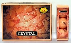 Golf Balls Crystal Soft Feel, Creme Color, 1 Dozen