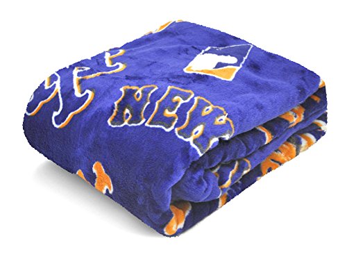 MLB New York Mets Royal Plush Throw, 50 by 60-Inch