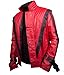 Flesh & Hide F&H Men's Red and Black Thriller Jacket