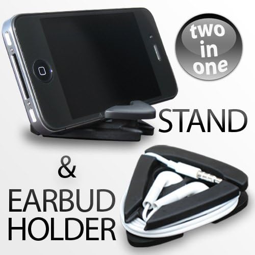 iANGLE - iPhone 4 & 4S / iPod touch Stand and Earbud holder BLACK