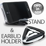 iANGLE - iPhone 4 & 4S / iPod touch Stand and Earbud holder BLACK