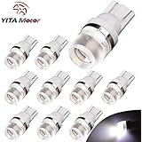 YITAMOTOR 10 pcs T10 Wedge Samsung High Power 1W NEW White LED Light Bulbs US 194 168 192 921