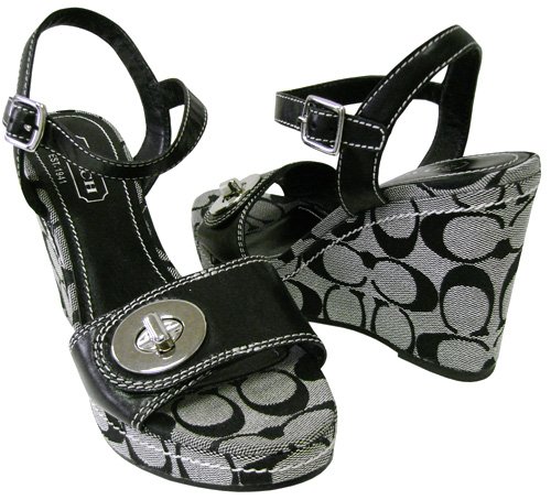 Coach Rana Black & White Signature Shoes