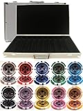 Ultimate Poker Laser 1000 Chip 14g Clay Poker Set with Aluminum Case