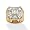 Men's DiamonUltra&trade; Cubic Zirconia 18k/Sterling Silver Ring Size 8