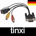 Trifoo VGA auf TV S-Video 3 AV Ausgang Kabel Adapter / Adapter Kabel VGA zu S-Video S-VHS und 3 x Cinch Chinch / VGA an RCA/S-Video PC Bild auf TV Kabel Adapter Trifoo VGA auf TV S-Video 3 AV Ausgang Kabel Adapter / Adapter Kabel VGA zu S-Video S-VHS und 3 x Cinch Chinch / VGA an RCA/S-Video PC Bild auf TV Kabel Adapter