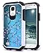Galaxy S4 Mini Case, Nagebee - Galaxy S4 Mini Design Premium Heavy Duty Defender Dual Layer Protector Hybrid Phone Cover Case for Samsung Galaxy S4 Mini (Hybrid Plum Blossom)
