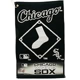 Chicago White Sox Black Woven Jacquard Golf Towel