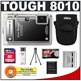 Olympus Stylus Tough 8010 Shockproof & Waterproof Digital Camera (Black) + 16GB Card + Case + LI-50B Battery + Accessory Kit
