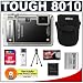 Olympus Stylus Tough 8010 Shockproof & Waterproof Digital Camera (Black) + 16GB Card + Case + LI-50B Battery + Accessory Kit