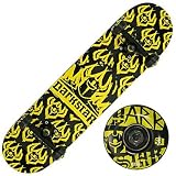 Darkstar Yellow Etch Full Complete Skateboard - 7.6 in x 31.3 in.