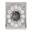 Baby's First Year Collage Photo Frame - Silver