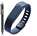 Emilys 3D Navy New Style Multicolor Combinational Replacement Bands with Metal Clasps for Fitbit Flex Only No Tracker/ Wireless Activity Bracelet Sport Wristband Fit Bit Flex Bracelet Sport Arm Band Armband