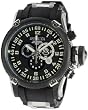 Black Stainless Steel Russian DIver Swiss Quartz Rubber Strap