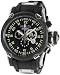 Black Stainless Steel Russian DIver Swiss Quartz Rubber Strap