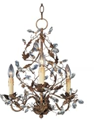 Home Improvement: Maxim Lighting 2850EG Elegante 3-Light Chandelier, Etruscan Gold Finish - Maxim Lighting