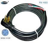 Conntek 14303 RV Power Cord 36-Foot RV 50 Amp Male Plug To Bare Wire