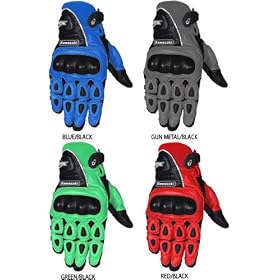 Joe Rocket Z-Moto Men's Leather Sports Bike Racing Motorcycle Gloves - Color: Red/Black, Size: Large