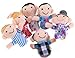 Family Finger Puppets - People Includes Mom, Dad, Grandpa, Grandma, Brother, Sister
