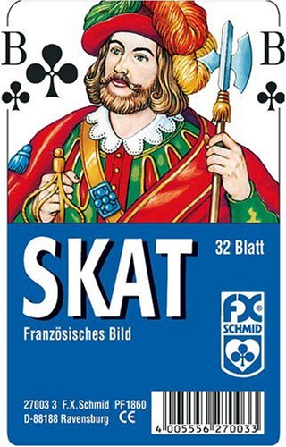 Ravensburger 27003 - Skat, französisches Bild - 32 Blatt, glasklares Etui