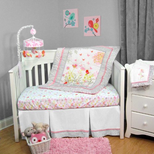 Botanica 3 Piece Baby Crib Bedding Set by Just Born !! Nahumzvseev