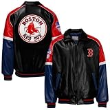 Boston Red Sox Youth Black Pleather Varsity Jacket