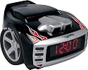 Emerson Radio Hot Wheels HW800 Snore Slammer Alarm Clock Radio (Red/Black)