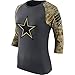 Dallas Cowboys Nike Women's Salute to Service Performance 3/4-Sleeve Raglan Tee