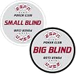 Set of ESPN Texas Hold'em Poker Blind Buttons