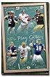 NFL Play Callers (Tom Brady, Eli Manning, Ben Roethlisberger, Tony Romo, Brett Favre, Peyton Manning) Sports Poster Print - 24" X 36"