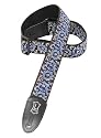 Levy's Leathers Asian Print Jacquard Guitar Strap,Navy