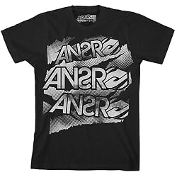 Answer Racing Ripped Men's Short-Sleeve Fashion Shirt - Charcoal