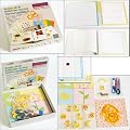 Fotoalbum Scrapbook Bastelset 36-teilig, 22x24 cm