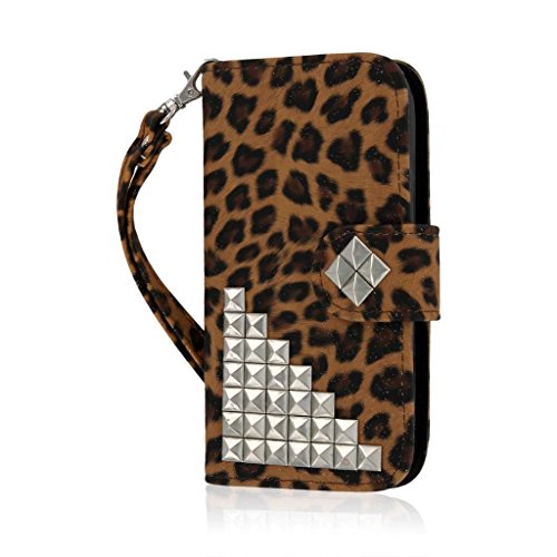 Hydro Icon / Hydro Life Wallet Case, MPERO FLEX FLIP Wallet Case for Kyocera Hydro Icon / Hydro Life - Studded Leopard Hydro Icon / Hydro Life Wallet Case, MPERO FLEX FLIP Wallet Case for Kyocera Hydro Icon / Hydro Life - Studded Leopard