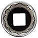 Stahlwille 40ADL-9/16 Steel Bi-Hex Extra Deep Socket, 1/4