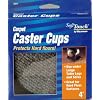 Waxman 4291195N Carpet Based Round Caster Cup, Gray, 4-Inch