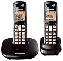 Panasonic KX-TG6412GT schnurloses DECT-Telefon Duo schwarz